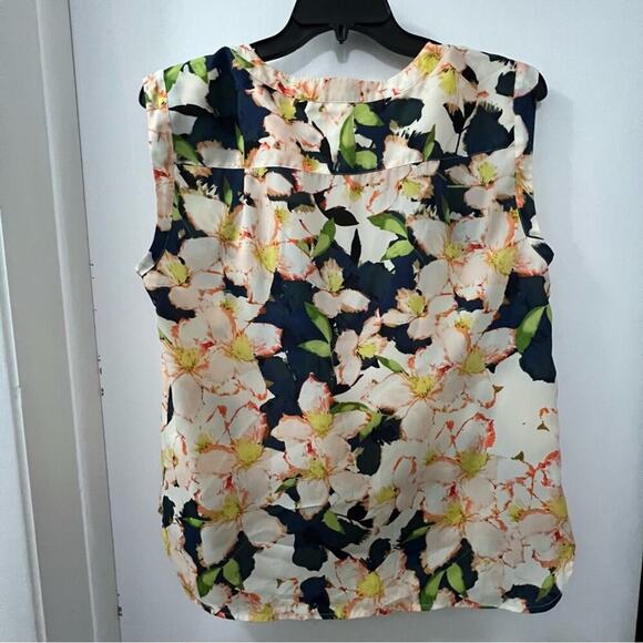 J. Crew Floral Printed drapey sleeveless top Size Large - Picture 6 of 8
